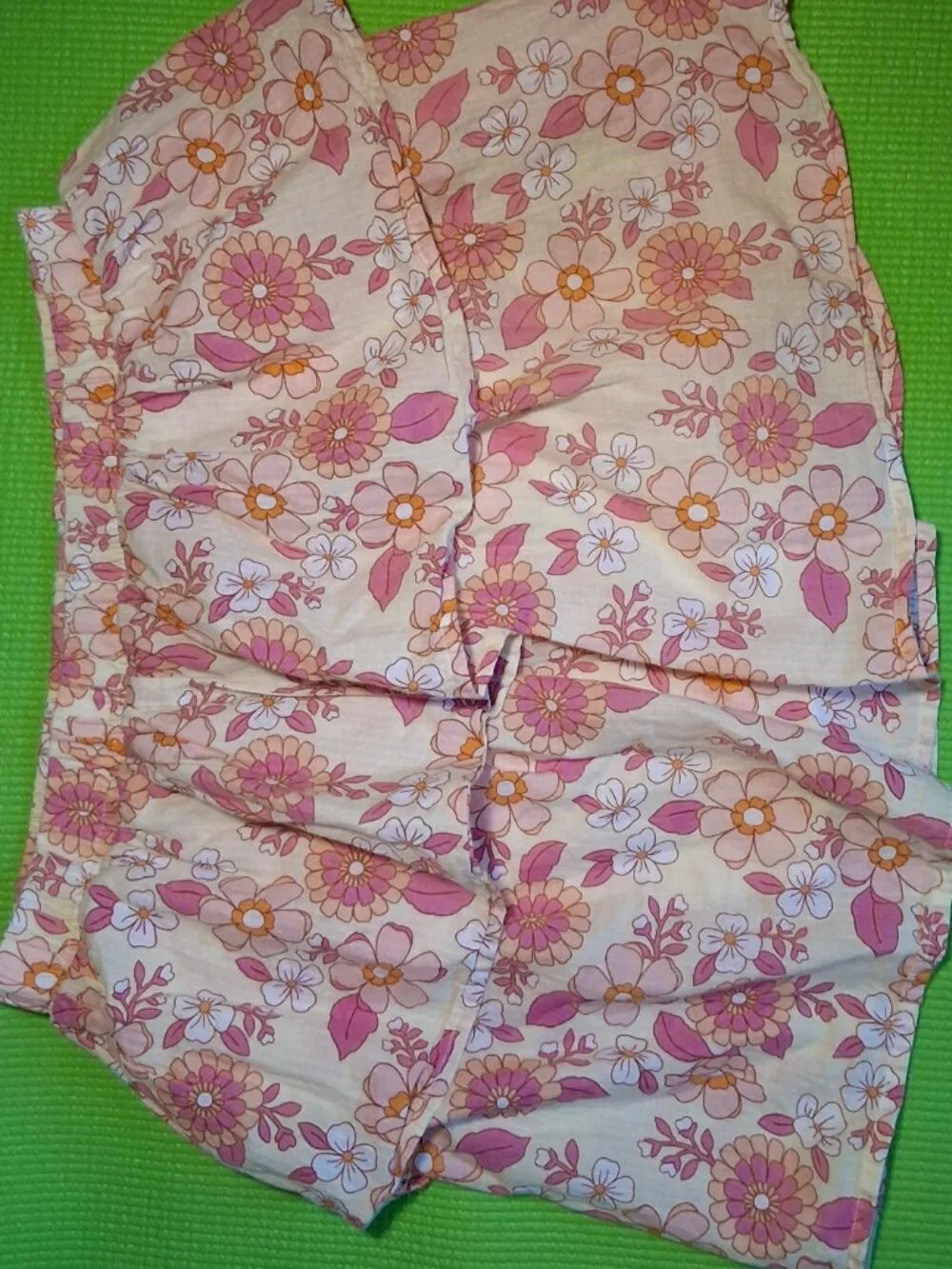 Cat & Jack Orange and Pink Floral Skirt